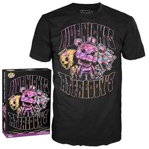 Five Nights at Freddys Boxed Funko Pop! Tee [Summer Tie Dye] Size Large